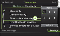 Storing a radio station